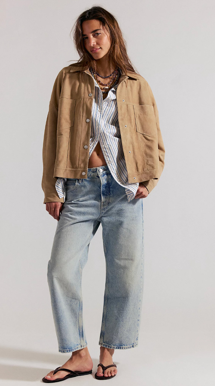 WE THE FREE Deep Trance Dropped Boyfriend Jeans 28 NWT